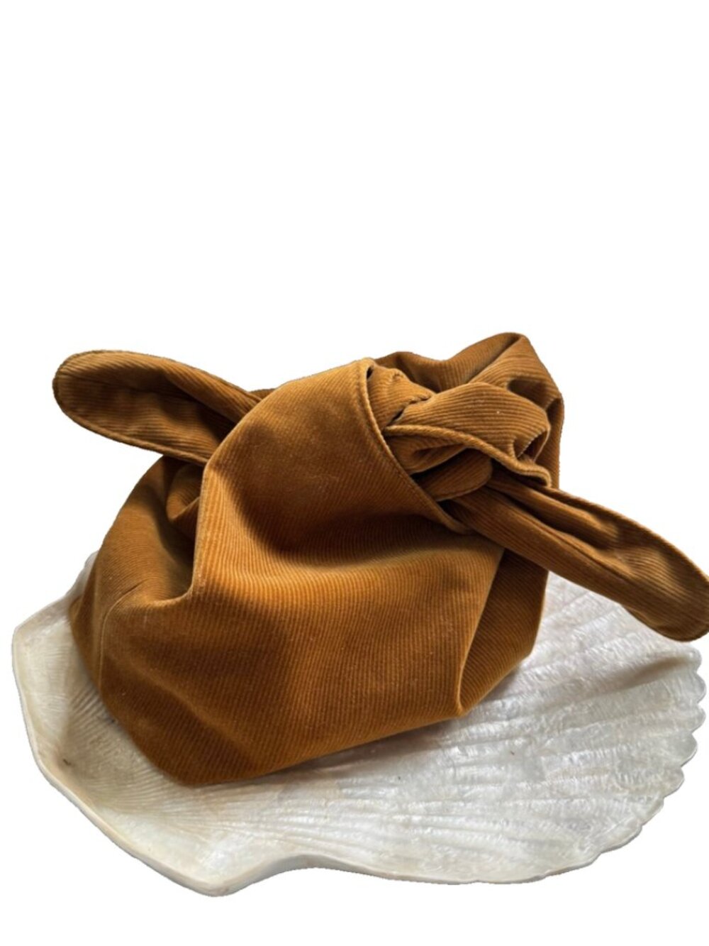 Merit Signature Corduroy Tie Top Cosmetic BAG Influencer Favorite Brown BOHO